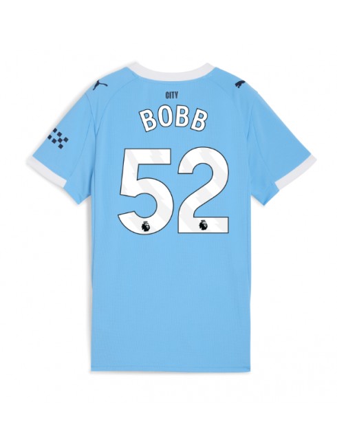 Manchester City Oscar Bobb #52 Heimtrikot für Frauen 2025-26 Kurzarm Manchester City Oscar Bobb #52 Heimtrikot für Frauen 2025-26 Kurzarm